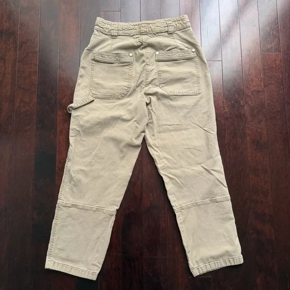 Maeve Anthropologie Womens Turner Utility Cargo Pants Size 30 Khaki Stretch - Picture 6 of 9